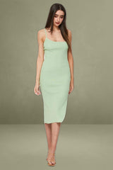 Green Knit Dress Bodycon