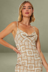 Printed Mini Bodycon Dress