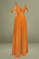 Layered Mesh High Slit Drape Maxi Dress