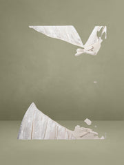 Zahara Off White Jacquard Drop Waist Mini Dress