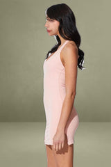 Pink Mini Dress Halter Neck
