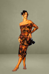 Multiple Floral Bodycon Dress