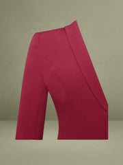 Delia Burgundy Blazer Dress with Pleated Detail