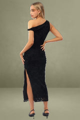 Black Bodycon Dress Burnout