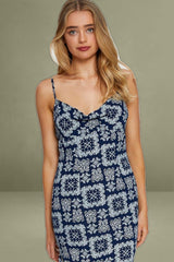 Printed Mini Bodycon Dress