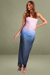 Pink Bodycon Dress Ombre Singlet Maxi
