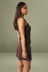 Brown Bodycon Dress Mini
